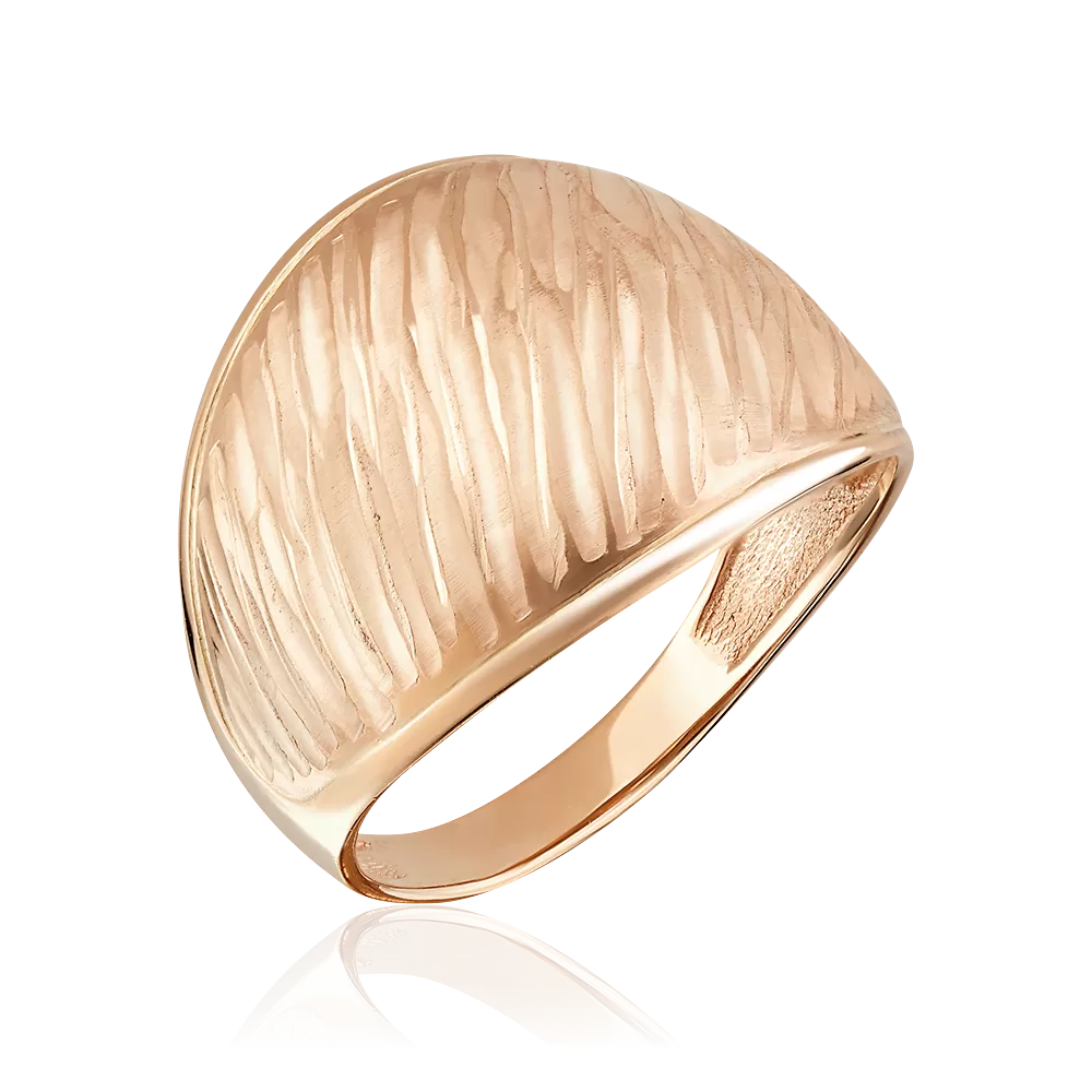 Кольцо из красного золота с алмазной гранью 01-4842-00-000-1110-04