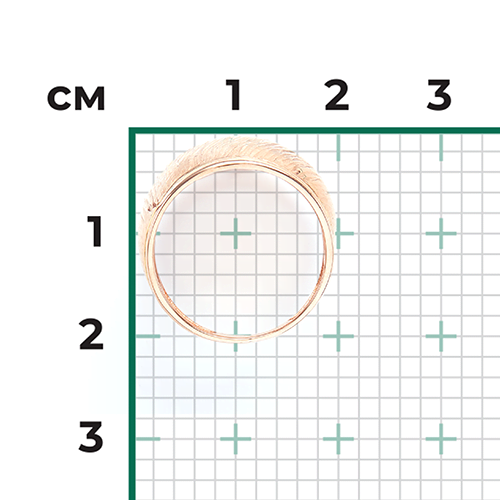 Кольцо из красного золота с алмазной гранью 01-4842-00-000-1110-04
