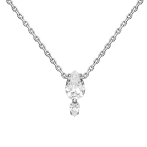Колье из белого золота с фианитами 07-0143-00-501-1120-38
