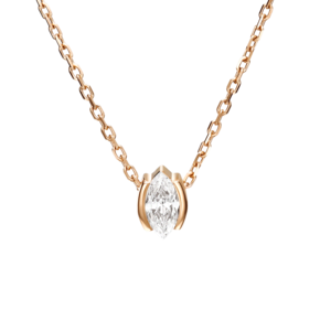 Колье из красного золота с фианитом 07-0144-00-501-1110-38