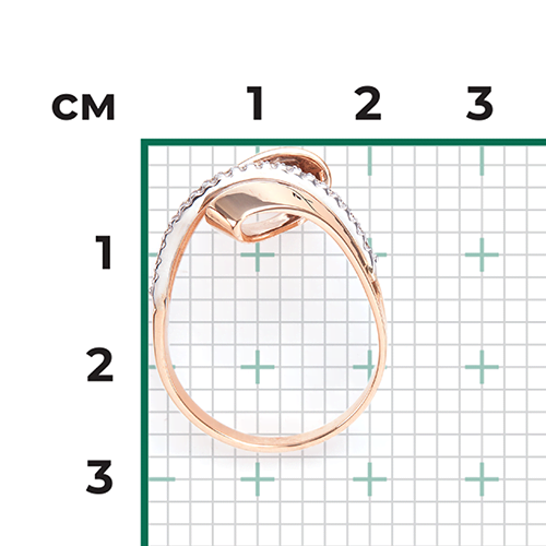 Кольцо из комбинированного золота с фианитами 01-5394-00-401-1111