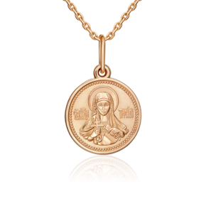 Иконка «Святая великомученица Татиана» из красного золота