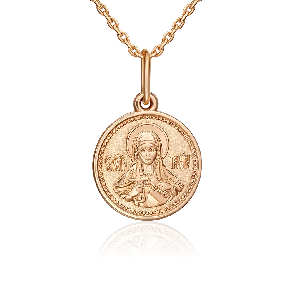 Иконка «Святая великомученица Татиана» из красного золота 03-1779-01-000-1110