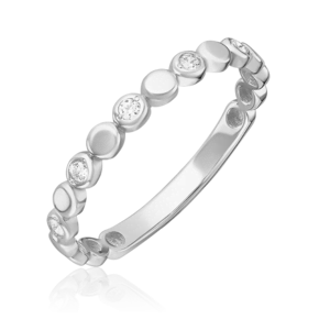 Кольцо из белого золота с фианитами 01-5291-00-401-1120-48