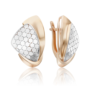 Серьги из комбинированного золота 02-5278-01-000-1111