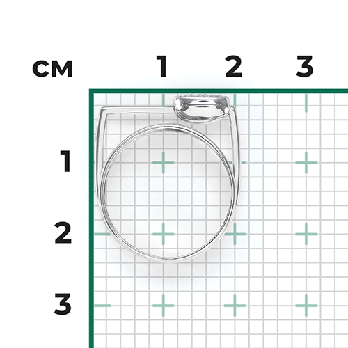 Кольцо из белого золота с натуральными топазами white 01-5567-00-201-1120