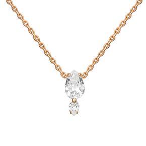 Колье из красного золота с фианитами 07-0142-00-501-1110-38