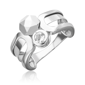 Кольцо из белого золота с натуральным топазом white 01-5627-00-201-1120