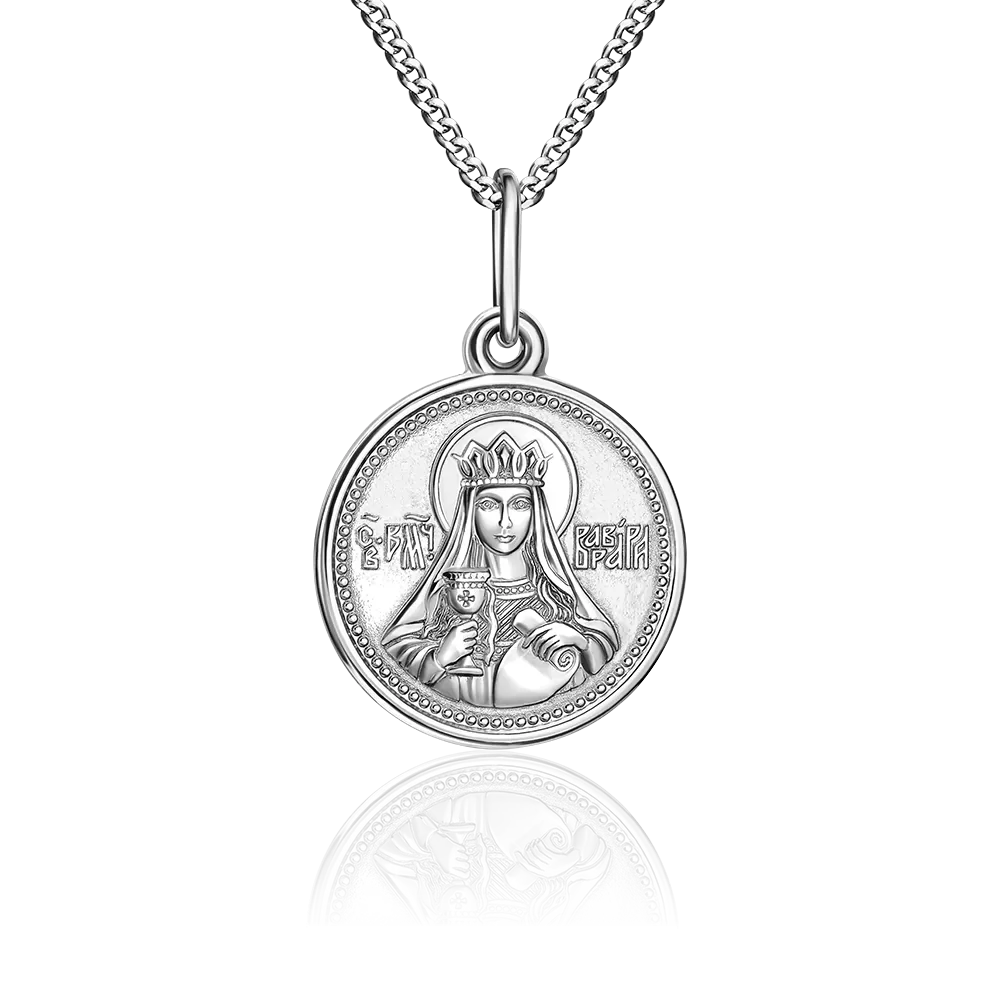 Иконка «Святая великомученица Варвара» из серебра 03-1781-00-000-0200