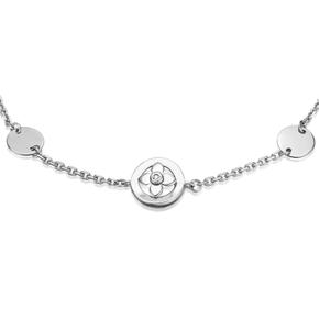 Браслет из белого золота с бриллиантом 05-0741-00-101-1120