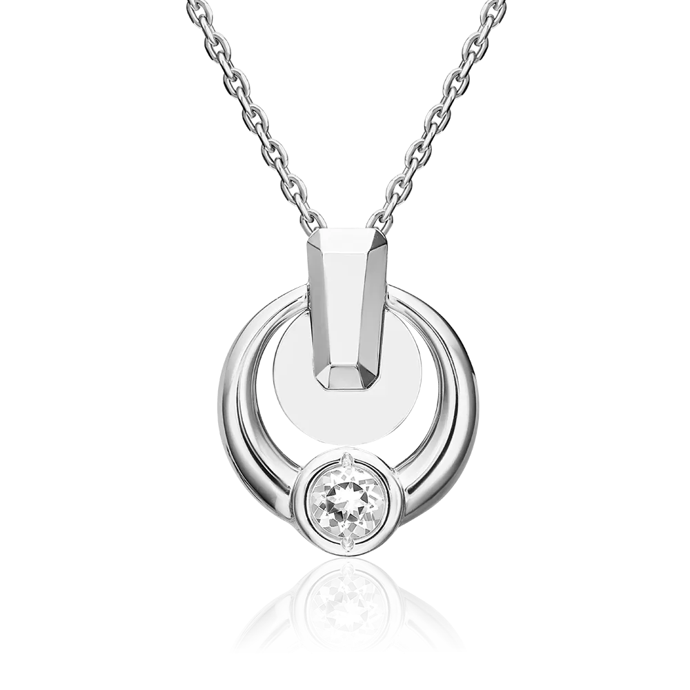 Подвеска из белого золота с натуральным топазом white 03-3377-00-201-1120