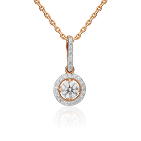 Подвеска из красного золота с бриллиантами 03-0407-00-101-1110-30