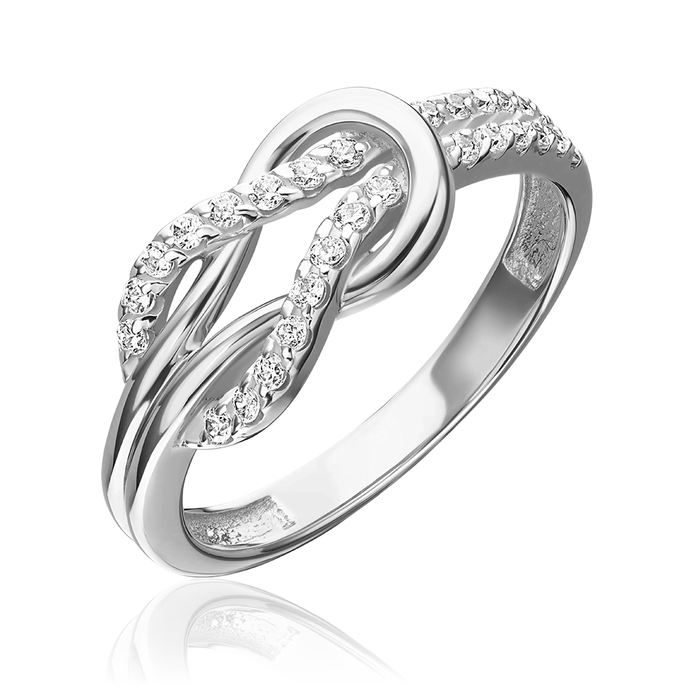 Кольцо из белого золота с фианитами 01-5926-00-401-1120