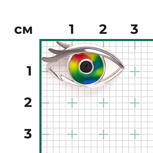 Соул «Глаз» из серебра с эмалью 14-0005-00-000-0200