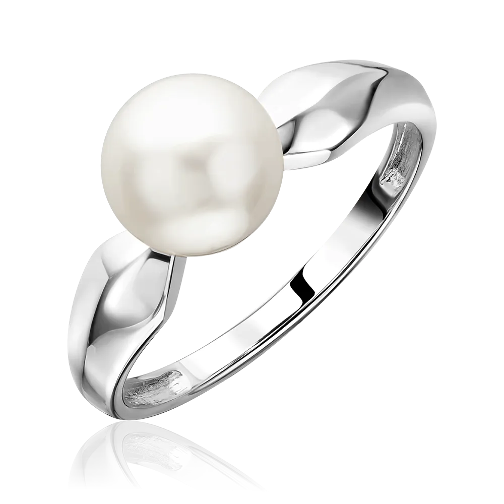 Кольцо из серебра с жемчугом культивированным 01-5964-00-301-0200