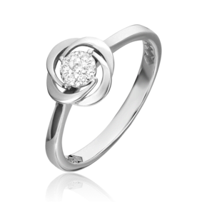 Кольцо из белого золота с бриллиантами 01-5541-00-101-1120-30