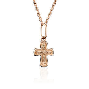 Православный крест из красного золота 03-2626-00-000-1110-02