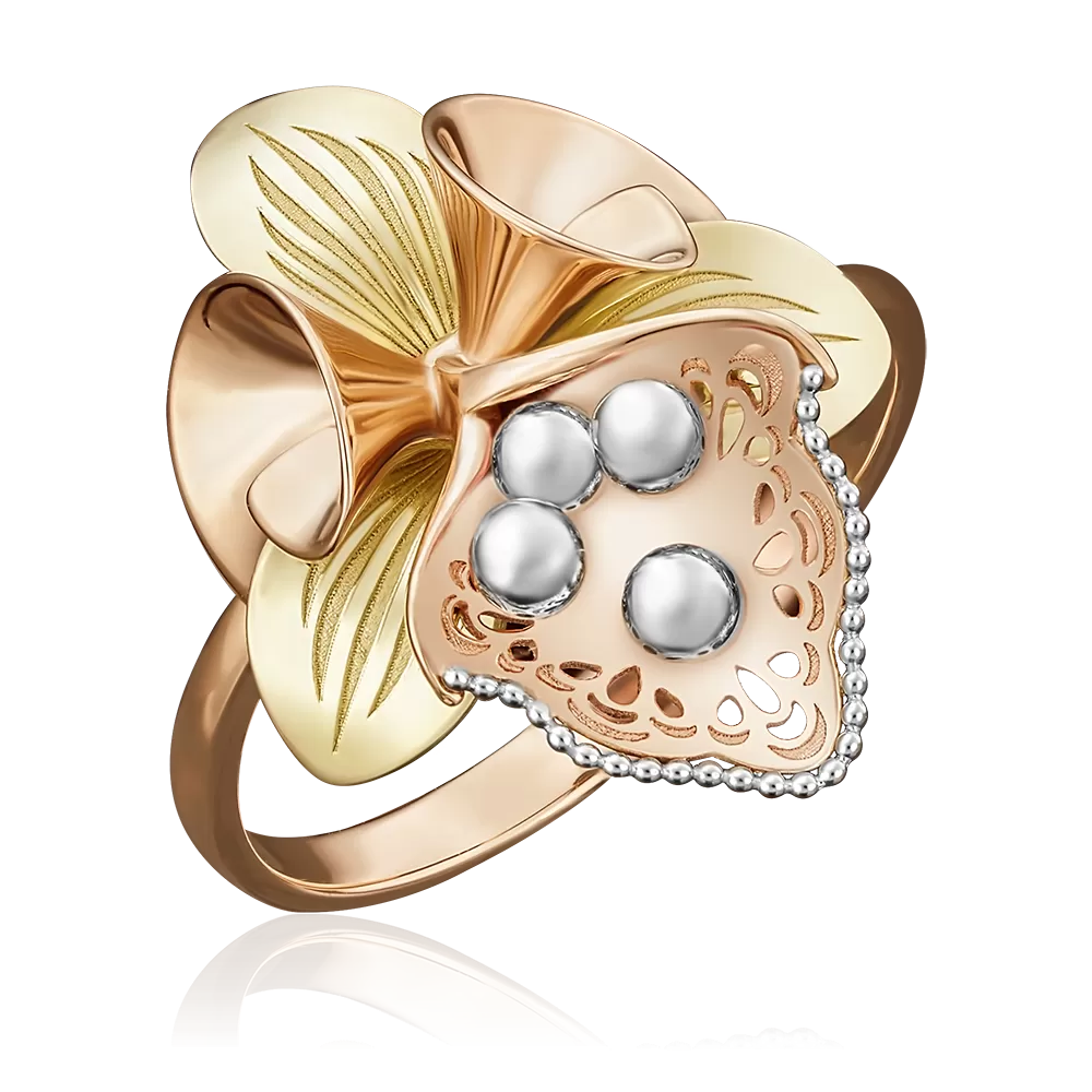 Кольцо из комбинированного золота 01-5053-00-000-1113-48