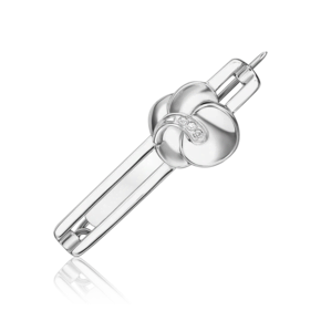 Брошь из белого золота с бриллиантами 04-0271-00-101-1120