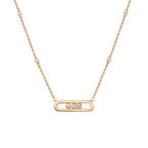 Колье из красного золота с фианитами 07-0276-00-401-1110