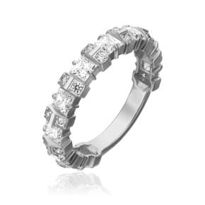 Кольцо из белого золота с фианитами 01-5332-00-501-1120-38