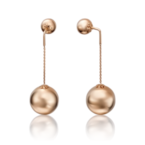 Серьги-пусеты из красного золота 02-3571-00-000-1110-01