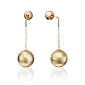 Серьги-пусеты из комбинированного золота 02-3571-01-000-1113-01