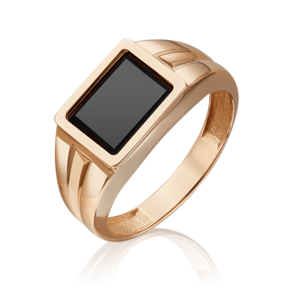 Печатка из красного золота с ониксом 01-5388-00-281-1110-46