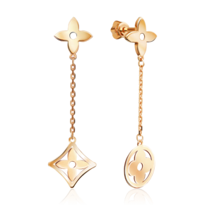 Серьги-пусеты из красного золота 02-5546-00-000-1110