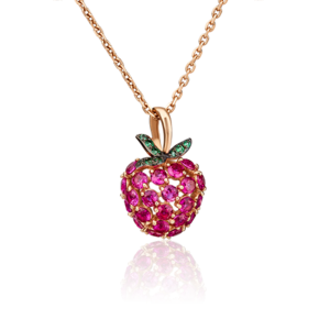 Подвеска «Малина» из красного золота с фианитами 03-2355-00-404-1110-24
