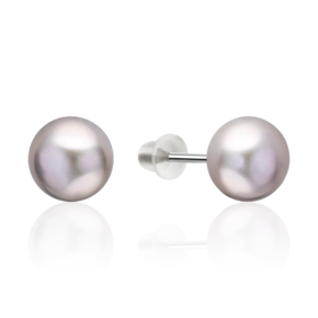 Серьги-пусеты из серебра с жемчугом культивированным 02-5669-02-301-0200
