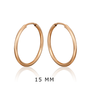 Серьги-конго из красного золота 02-0074-52-000-1110-19