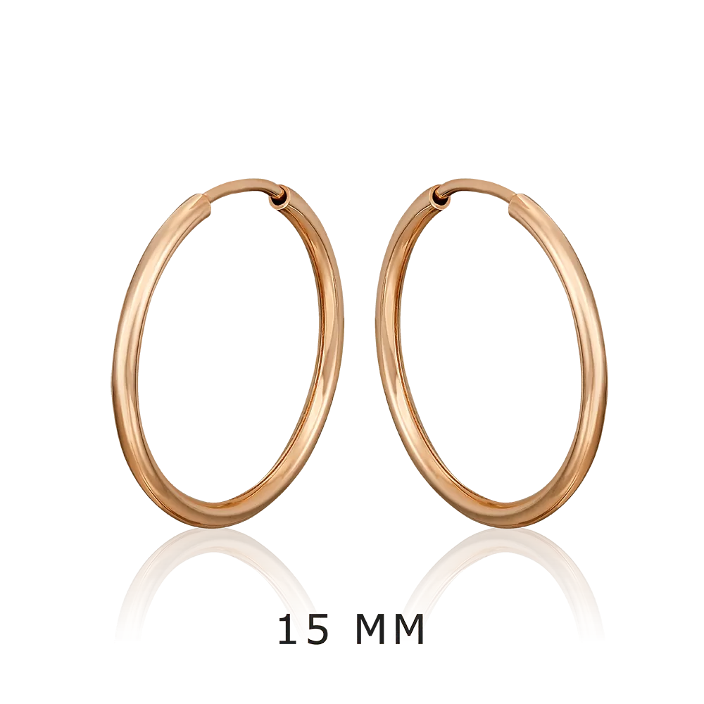 Серьги-конго из красного золота 02-0074-52-000-1110-19