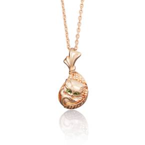 Подвеска «Кот в мешке» из красного золота с эмалью 03-2625-00-000-1110-48