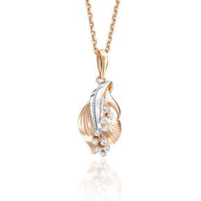 Подвеска из красного золота с фианитами 03-2774-00-401-1110-48