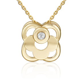 Подвеска из комбинированного золота с бриллиантами 03-3372-00-101-1121