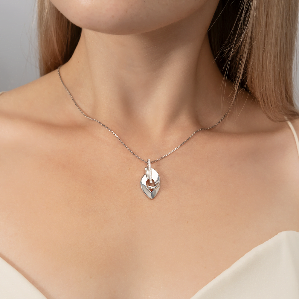 Подвеска из серебра с фианитами 03-3408-00-401-0200