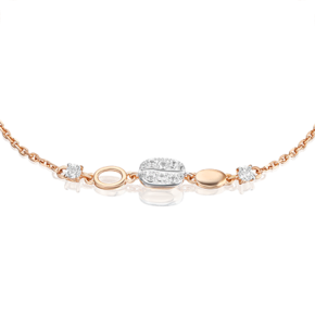 Браслет из комбинированного золота с натуральными топазами white 05-0716-00-201-1111