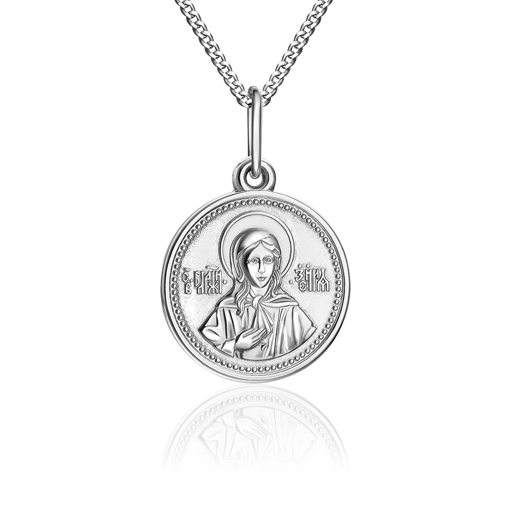 Иконка «Блаженная Ксения» из серебра 03-1808-00-000-0200