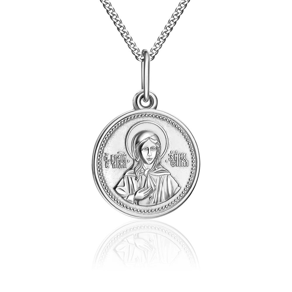 Иконка «Блаженная Ксения» из серебра 03-1808-00-000-0200
