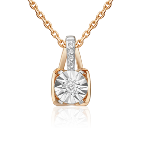 Подвеска из комбинированного золота с бриллиантами 03-3470-00-101-1111