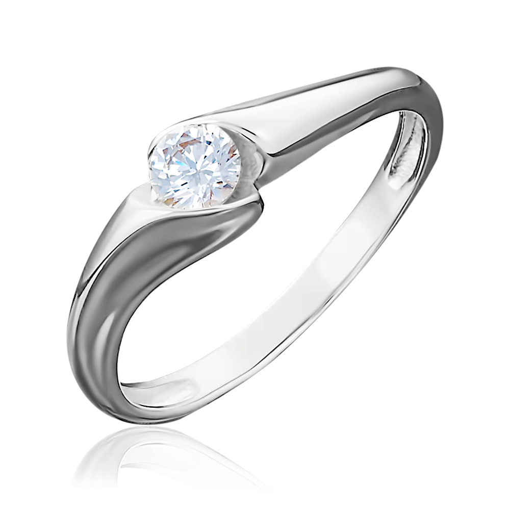 Кольцо из белого золота с бриллиантом 01-4997-00-101-1120-30