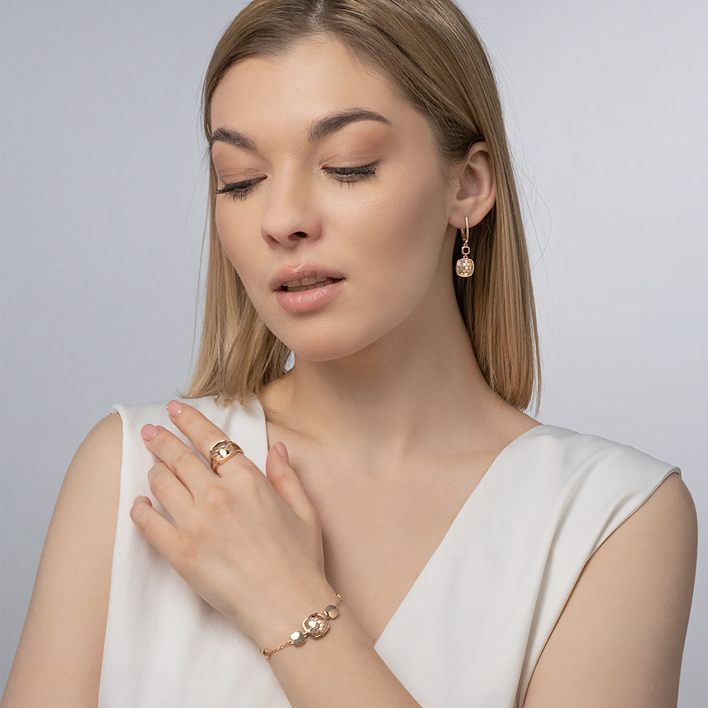 Серьги с английским замком из красного золота 02-5261-00-000-1110