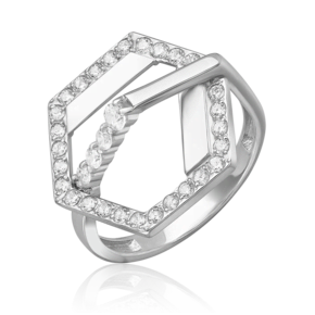 Кольцо из серебра с фианитами 01-5695-00-401-0200