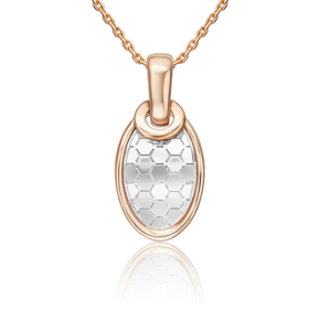 Подвеска из комбинированного золота