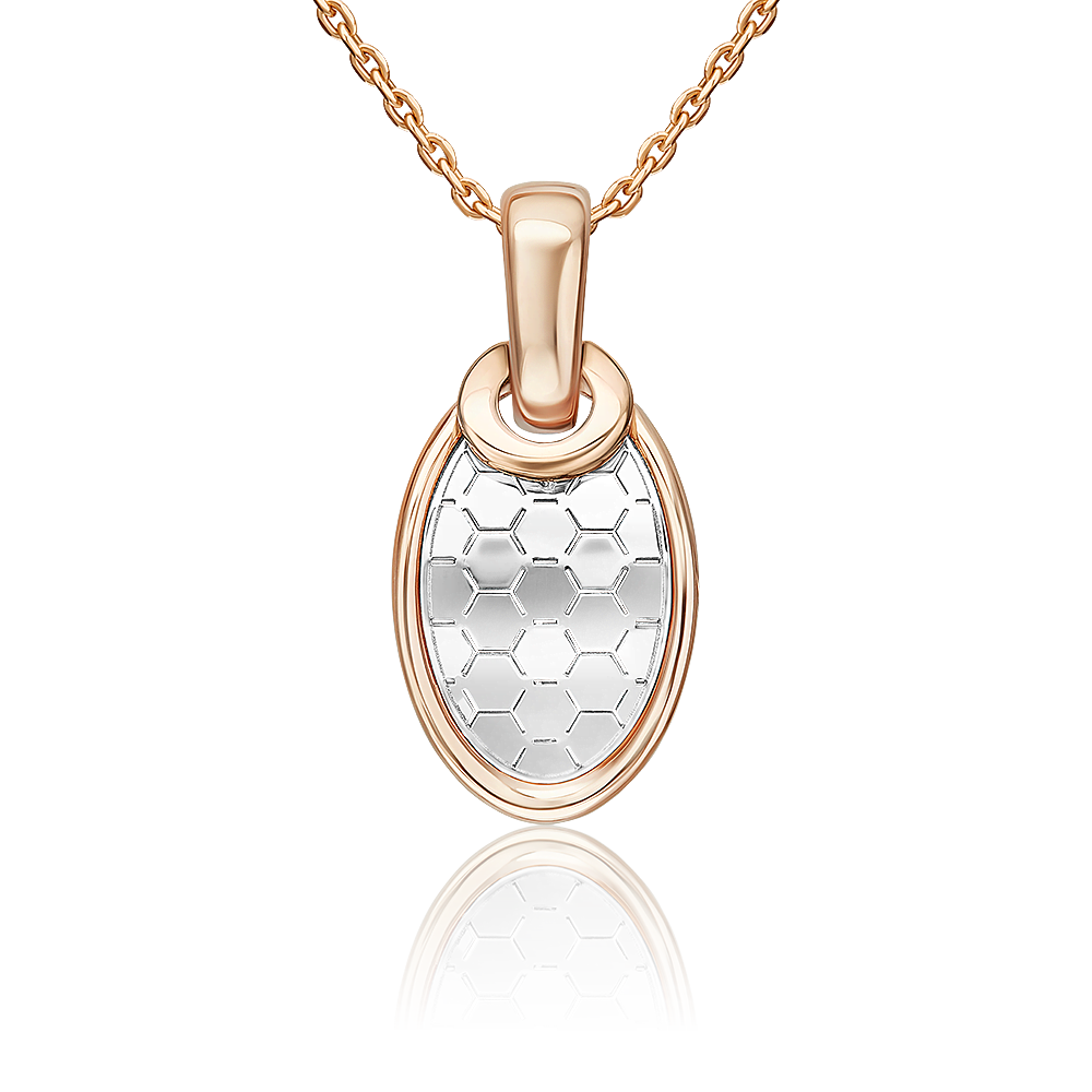 Подвеска из комбинированного золота 03-3476-01-000-1111