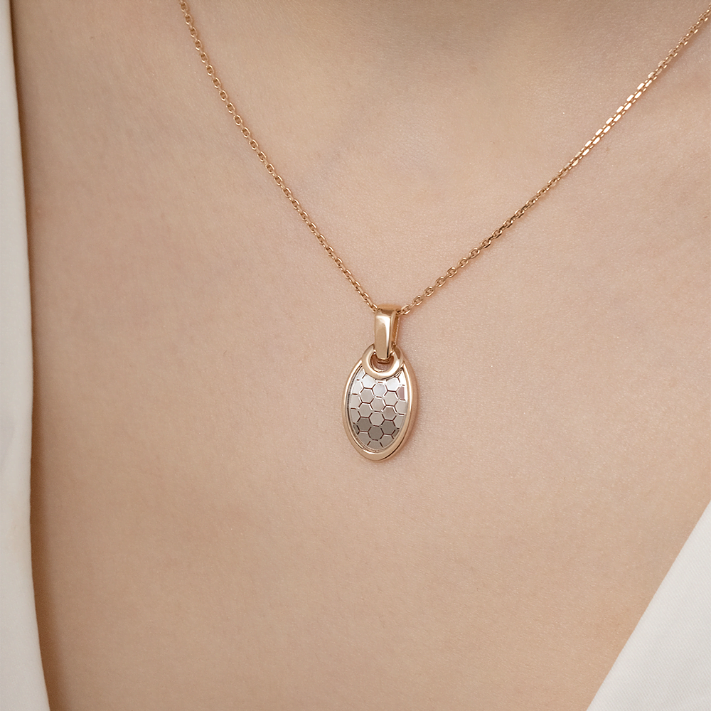 Подвеска из комбинированного золота 03-3476-01-000-1111