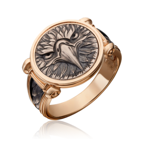 Печатка «Орёл» из комбинированного золота 01-5299-00-000-1111-42