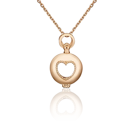 Подвеска «В одном часе любви целая жизнь» из красного золота 03-3122-00-000-1110-42