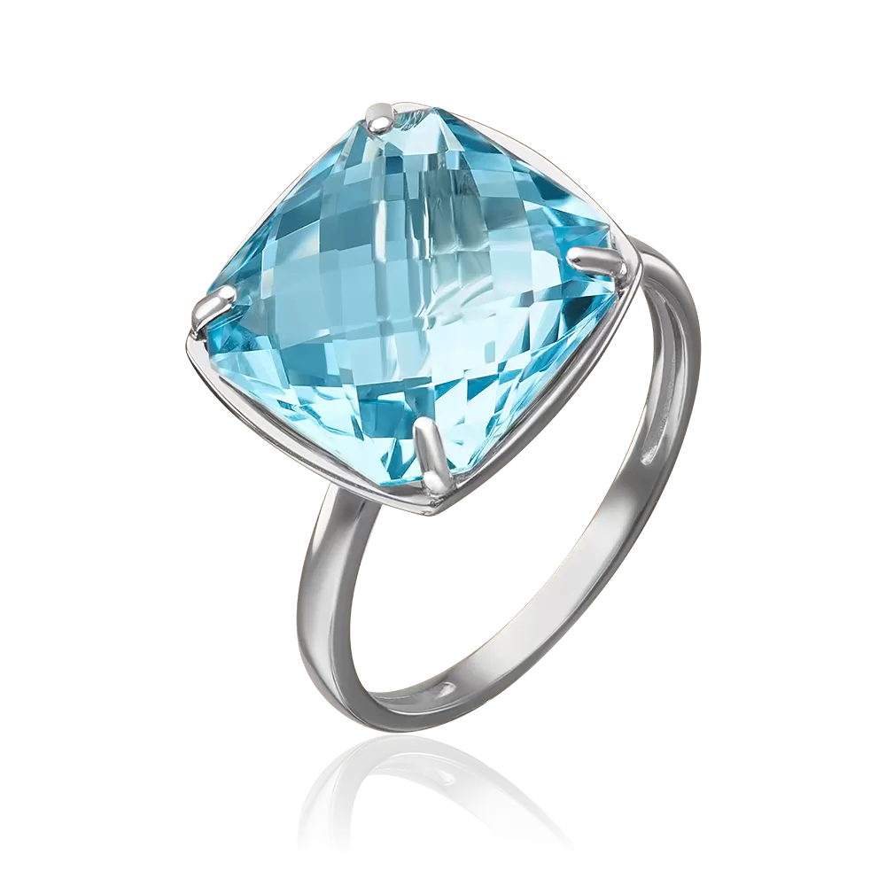 Кольцо из белого золота с топазом 01-5313-00-201-1120-46